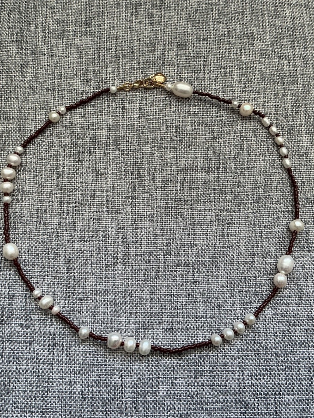 Roxanne Assoulin The Happy Pearl Necklace in Espresso - Picture 3 of 3